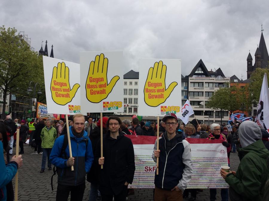 ASJ NRW-Demo gegen rechts
