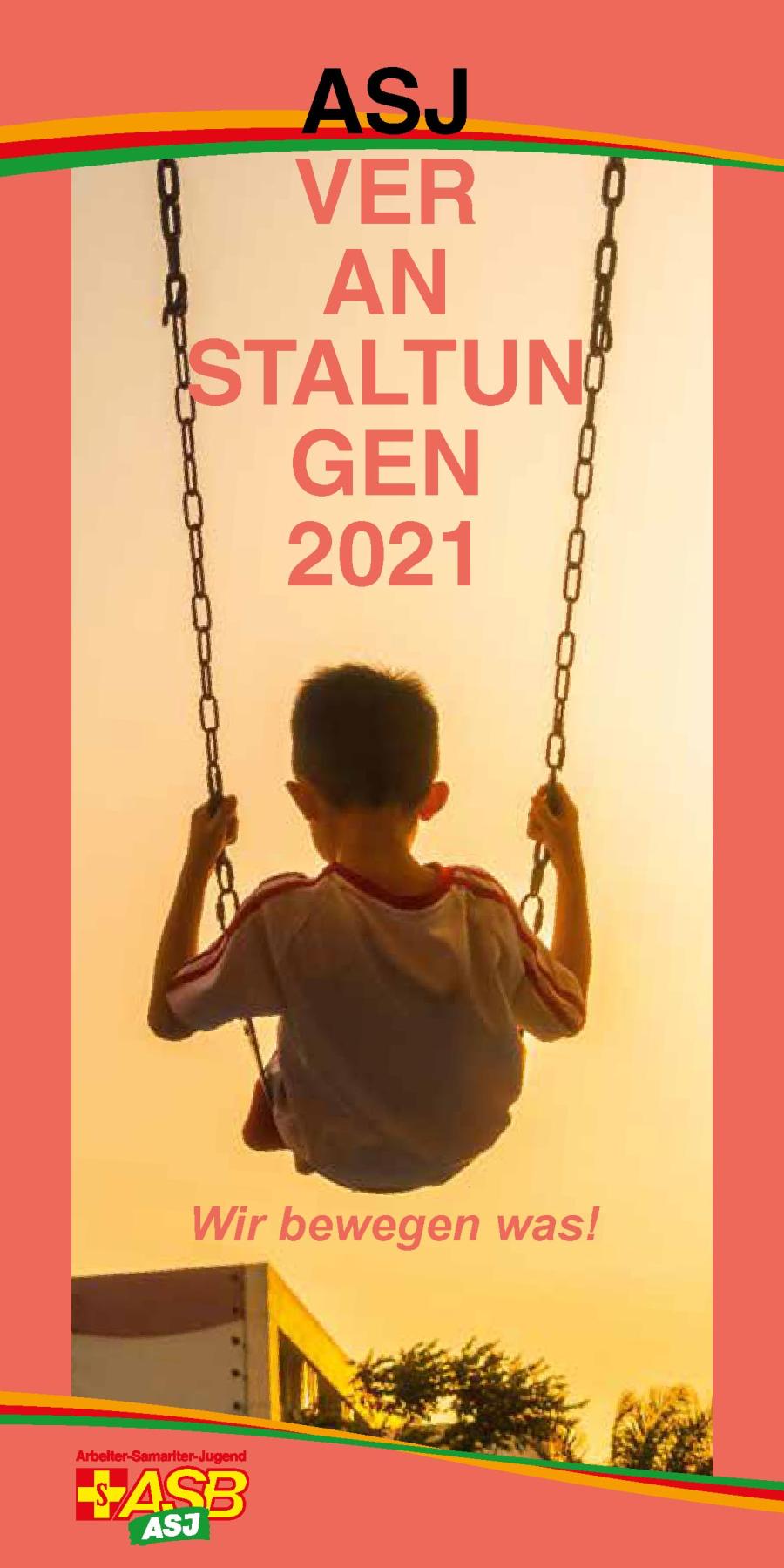 Titelseite Veranstaltungskalender 2021