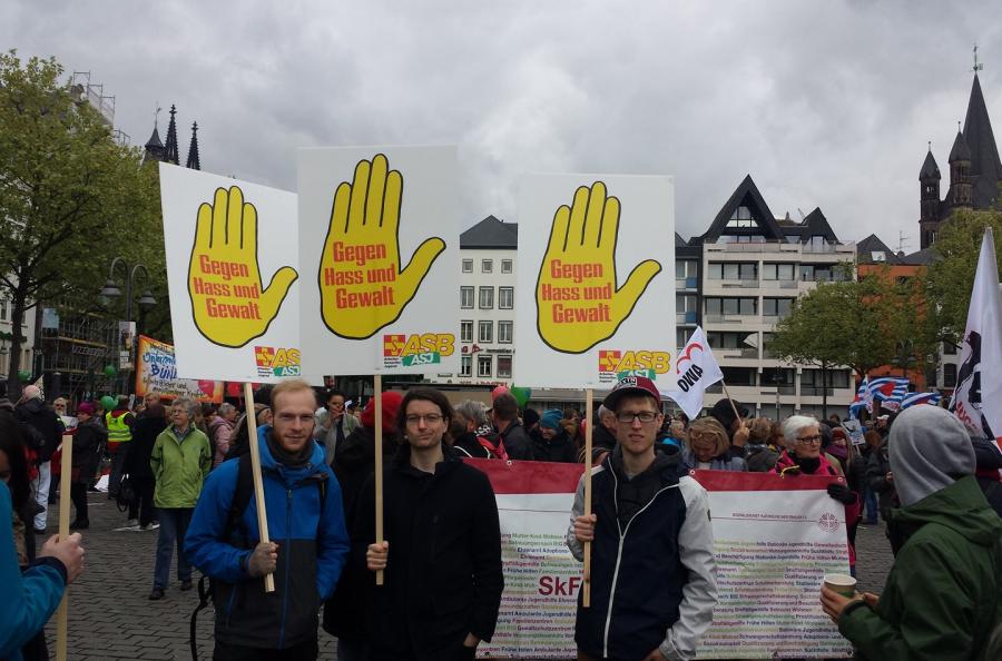 ASJ NRW-Demo gegen rechts