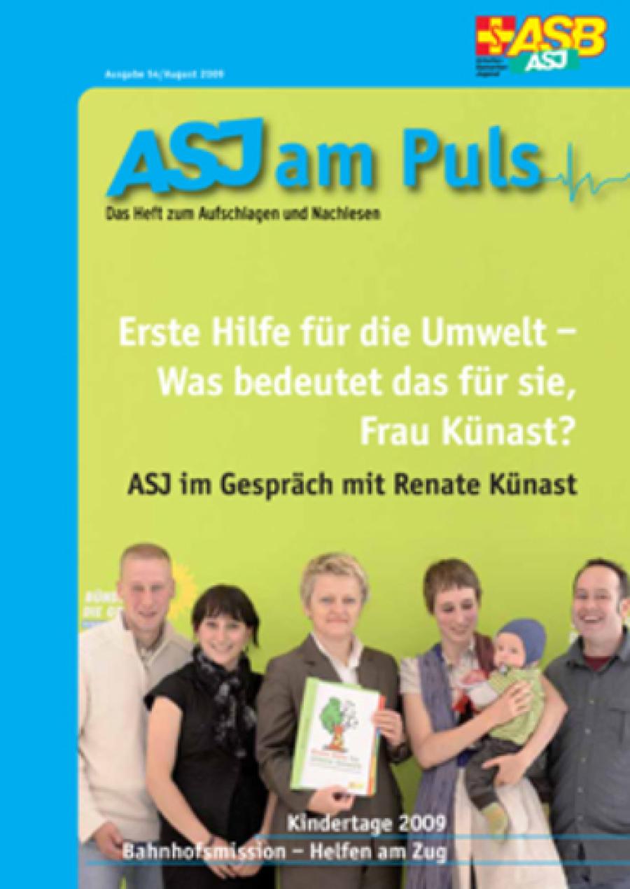 Titelbild einer Ausgabe des ASJ am Puls