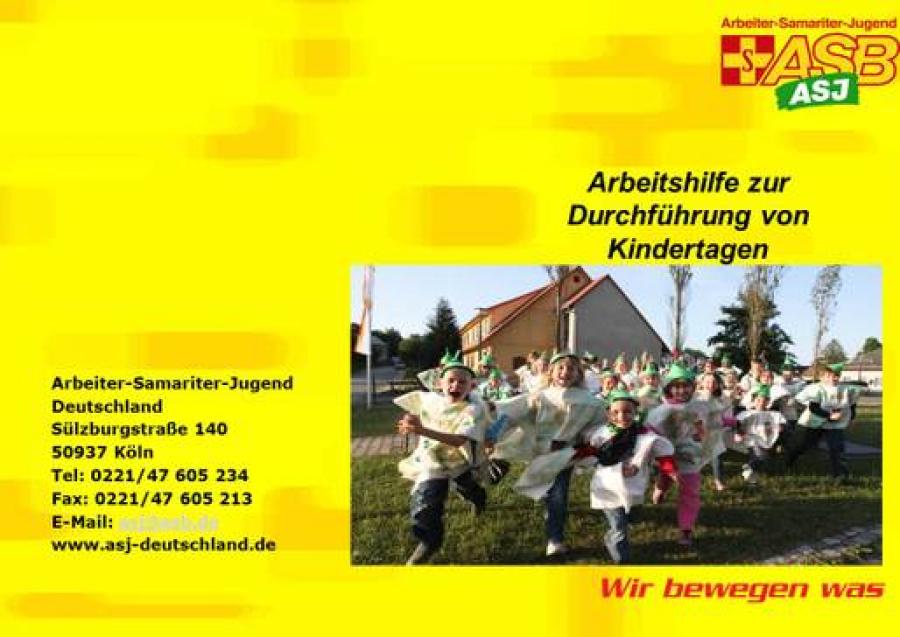 Titelseite der Arbeitshilfe Kindertage