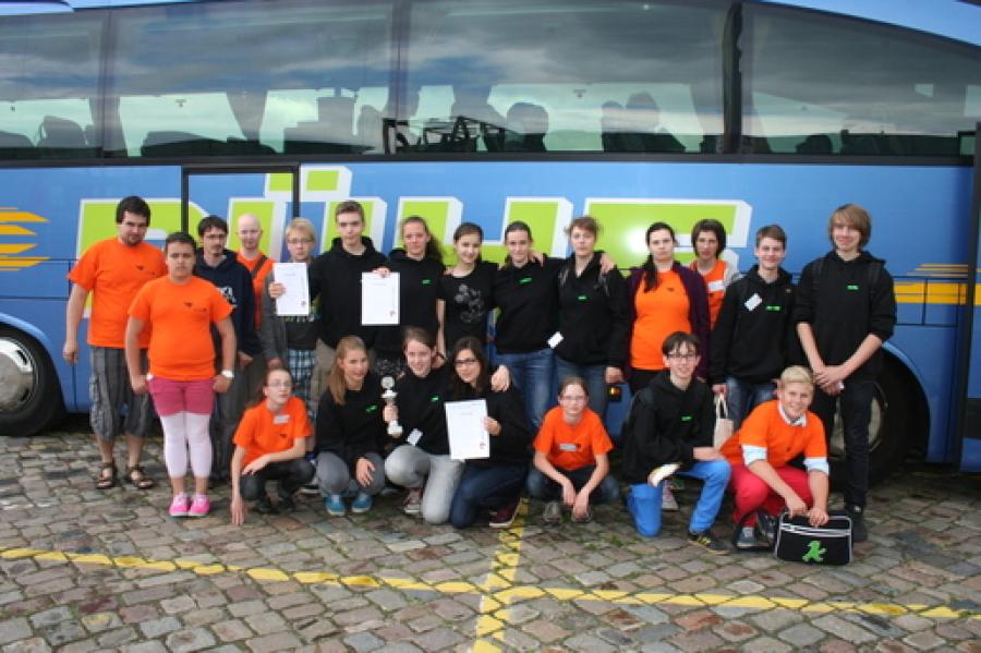 Gruppenbild der Schulsanis aus Braunschweig.