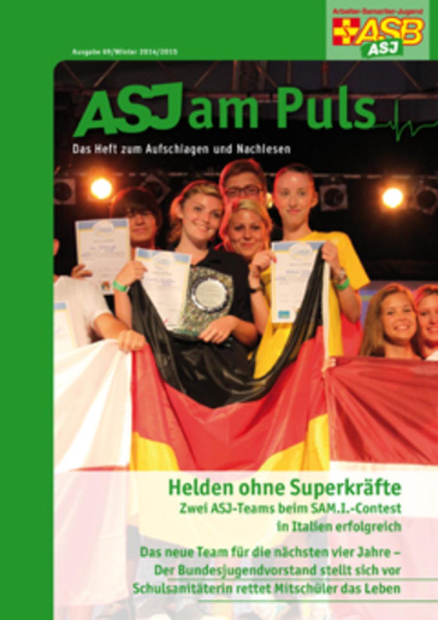 Titelbild des ASJ am Puls 3-2014. Das Siegerteam im SAM.I.-Contest aus Offenbach.