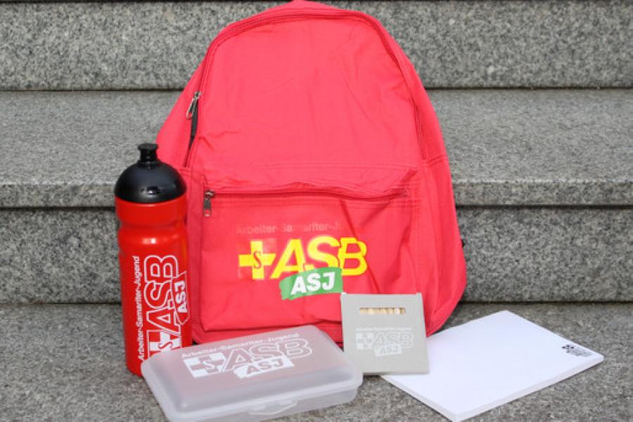 Abbildung des Rucksacks mit Inhalt.