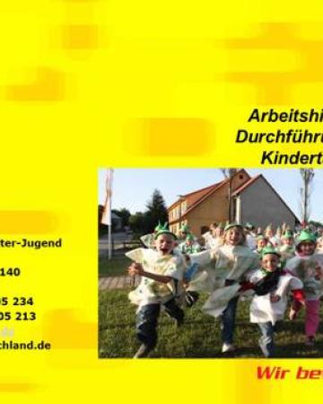 Titelseite der Arbeitshilfe Kindertage