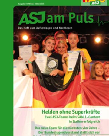 Titelbild des ASJ am Puls 3-2014. Das Siegerteam im SAM.I.-Contest aus Offenbach.